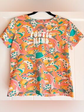 Mini Rodini Poetic Mind Fruit Graphic Tee XS